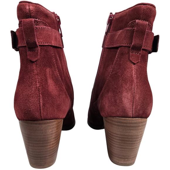 Diba Sleek Burgundy Suede Bootie 8.5 NWT - Picture 5 of 14